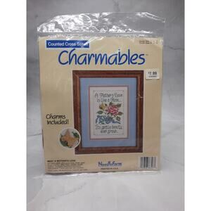 Vintage NeedleForm Charmables Counted Cross Stitch Kit A Mothers Love 8x10